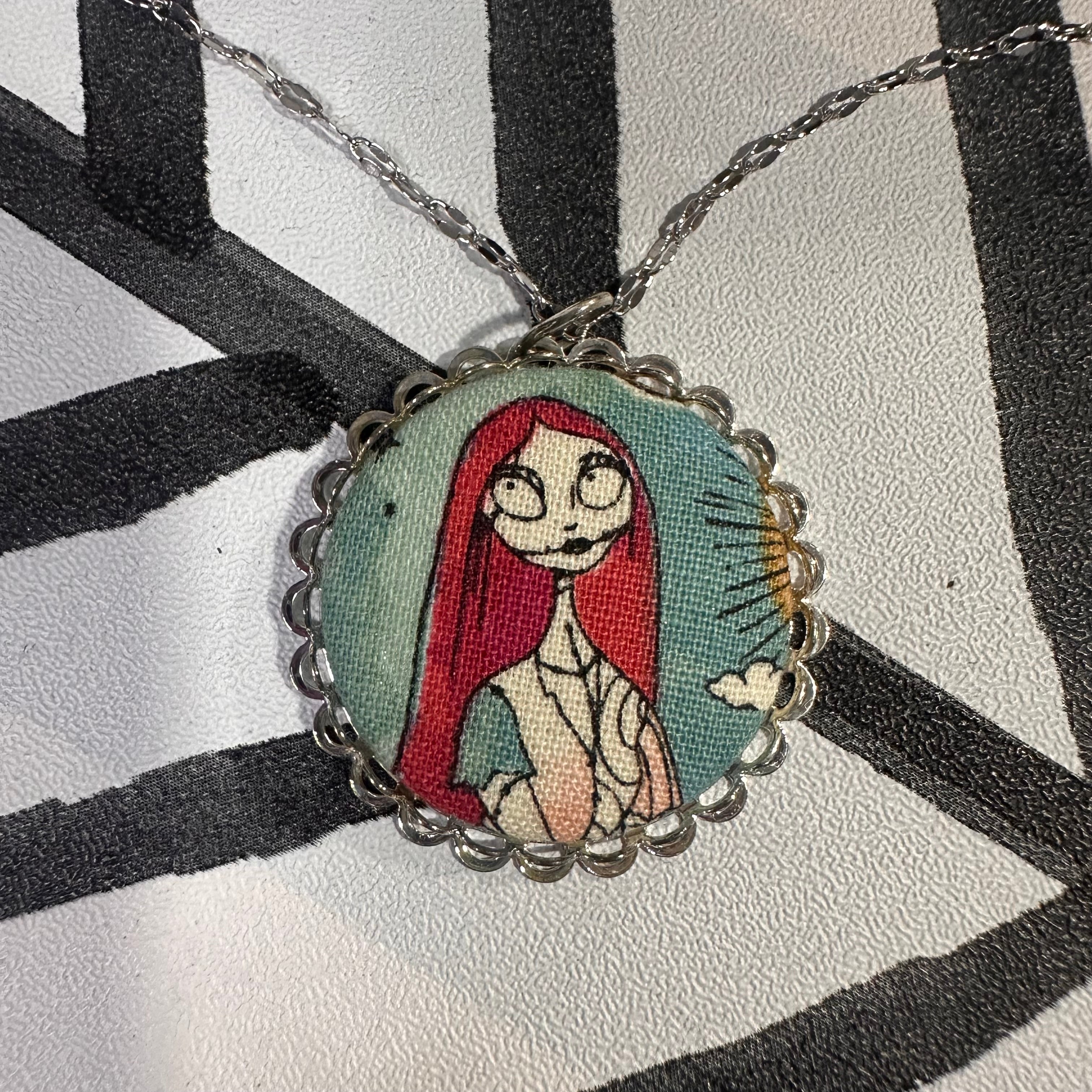 The Nightmare Before Christmas ~ Jack & Sally Necklaces