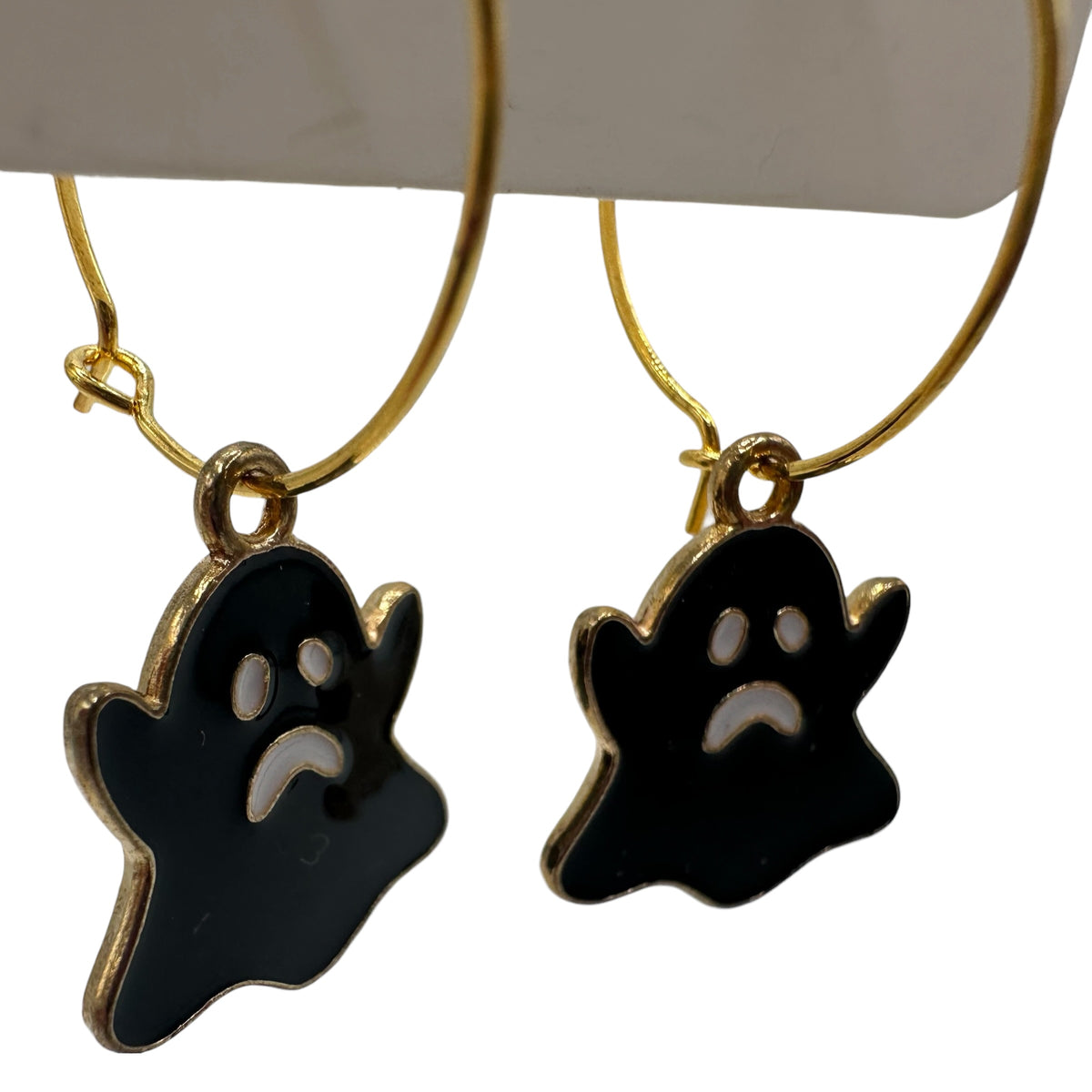 Wobbly Ghost Charm Earrings