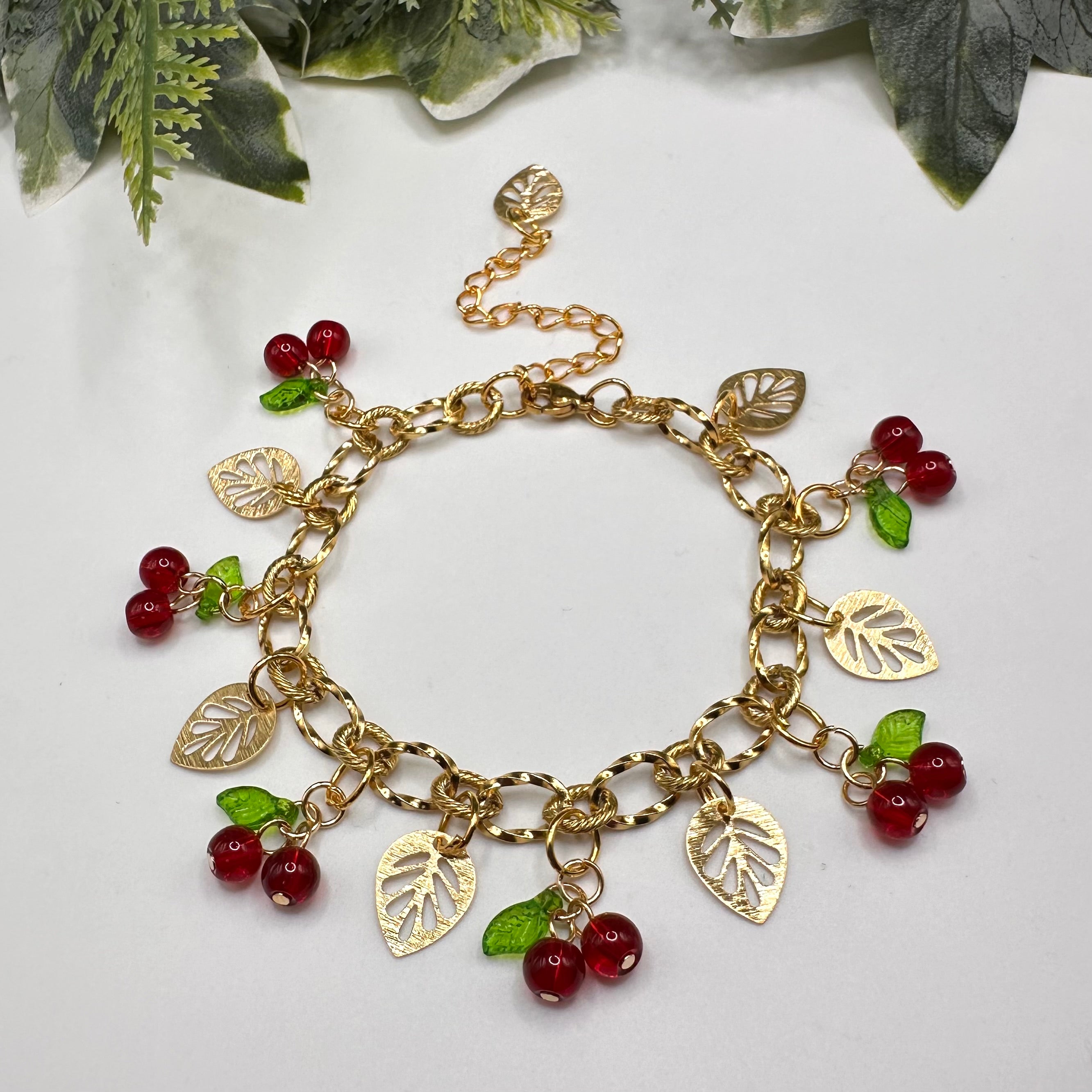 Cherry Garden Charm Bracelet