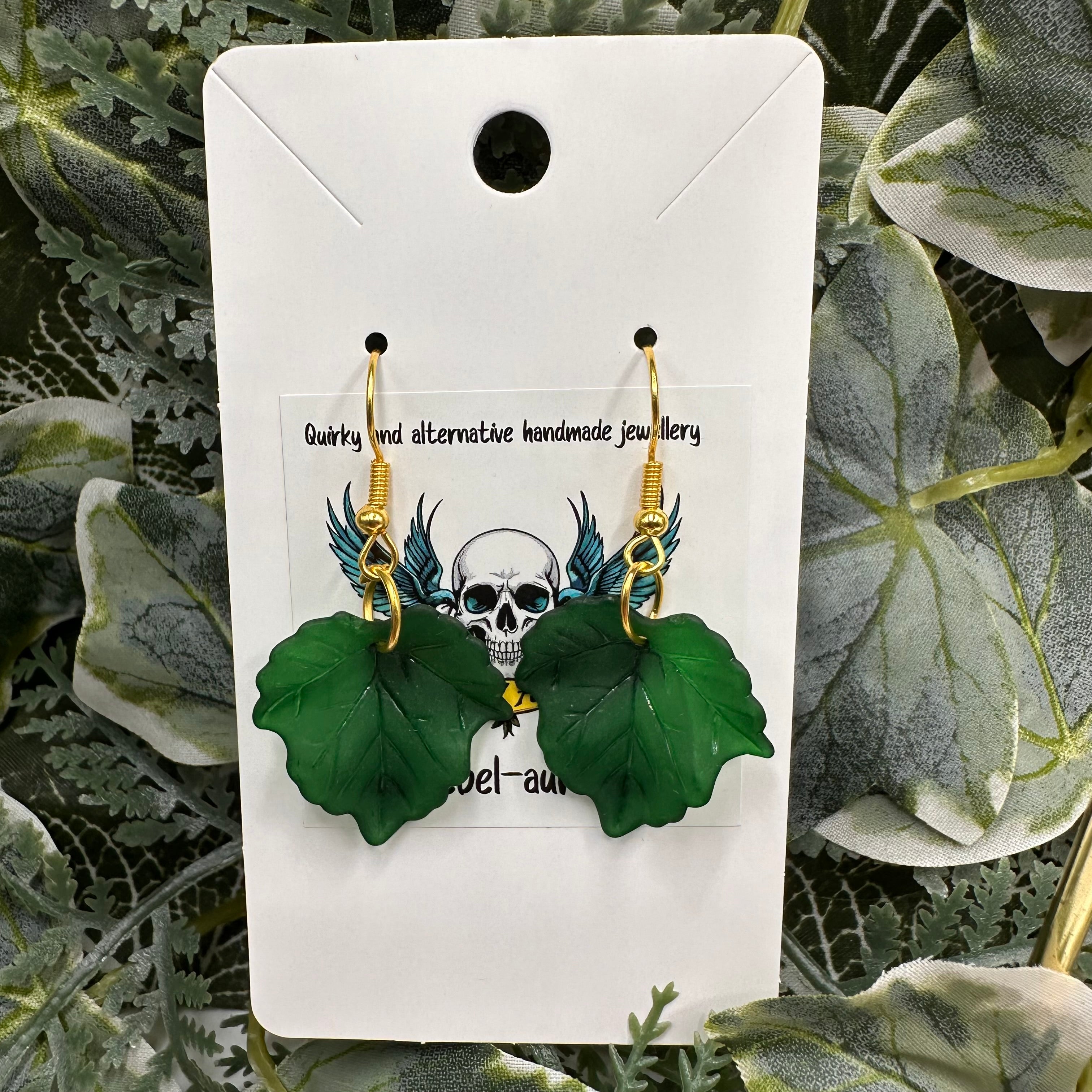 Deep Green Autumn Leaves