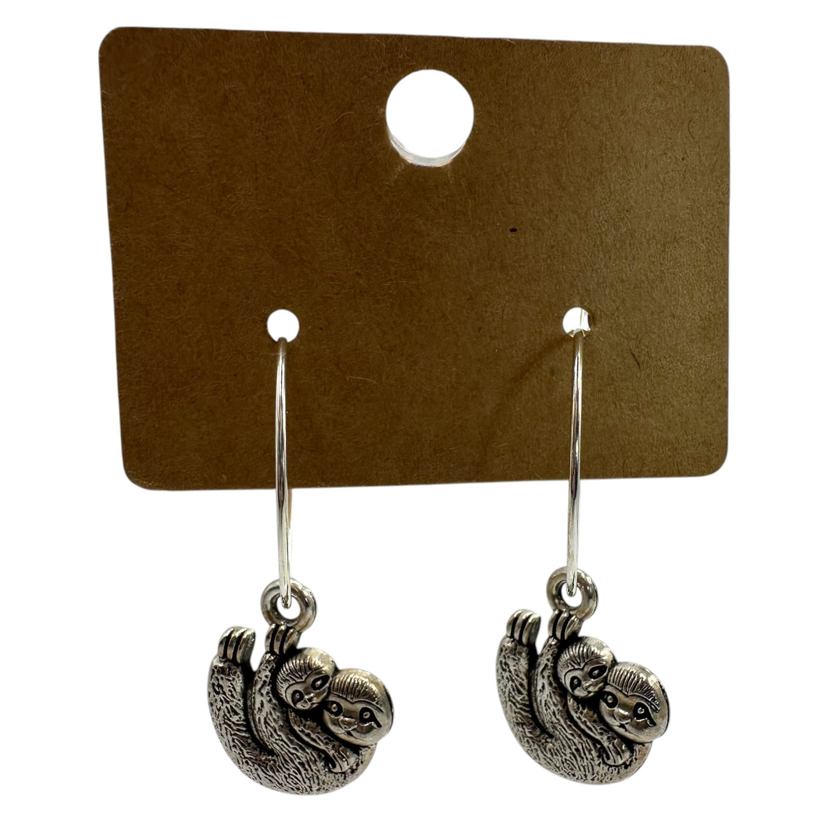 Mama and Baby Sloth Charm Earrings