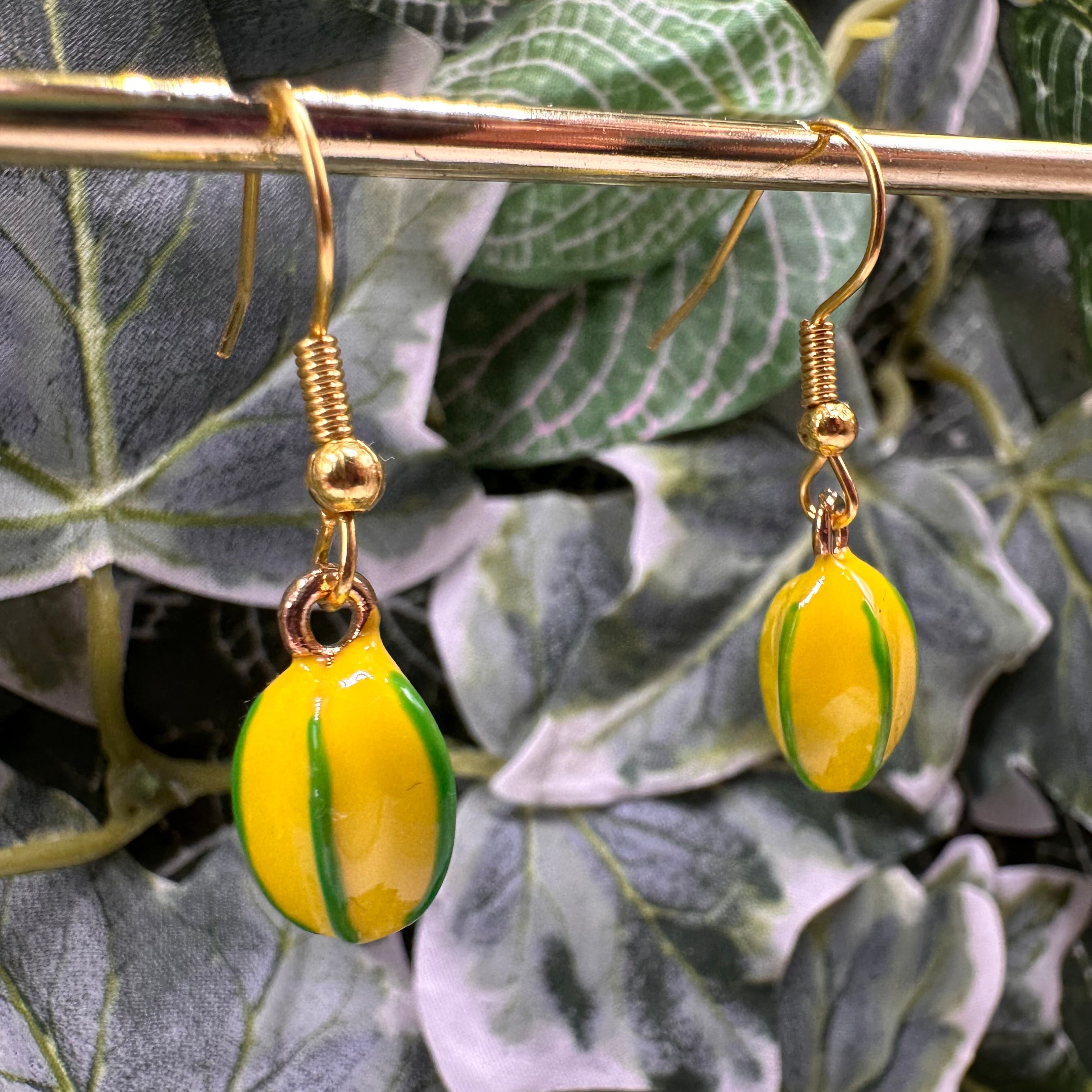 Star Fruit Charm Earrings