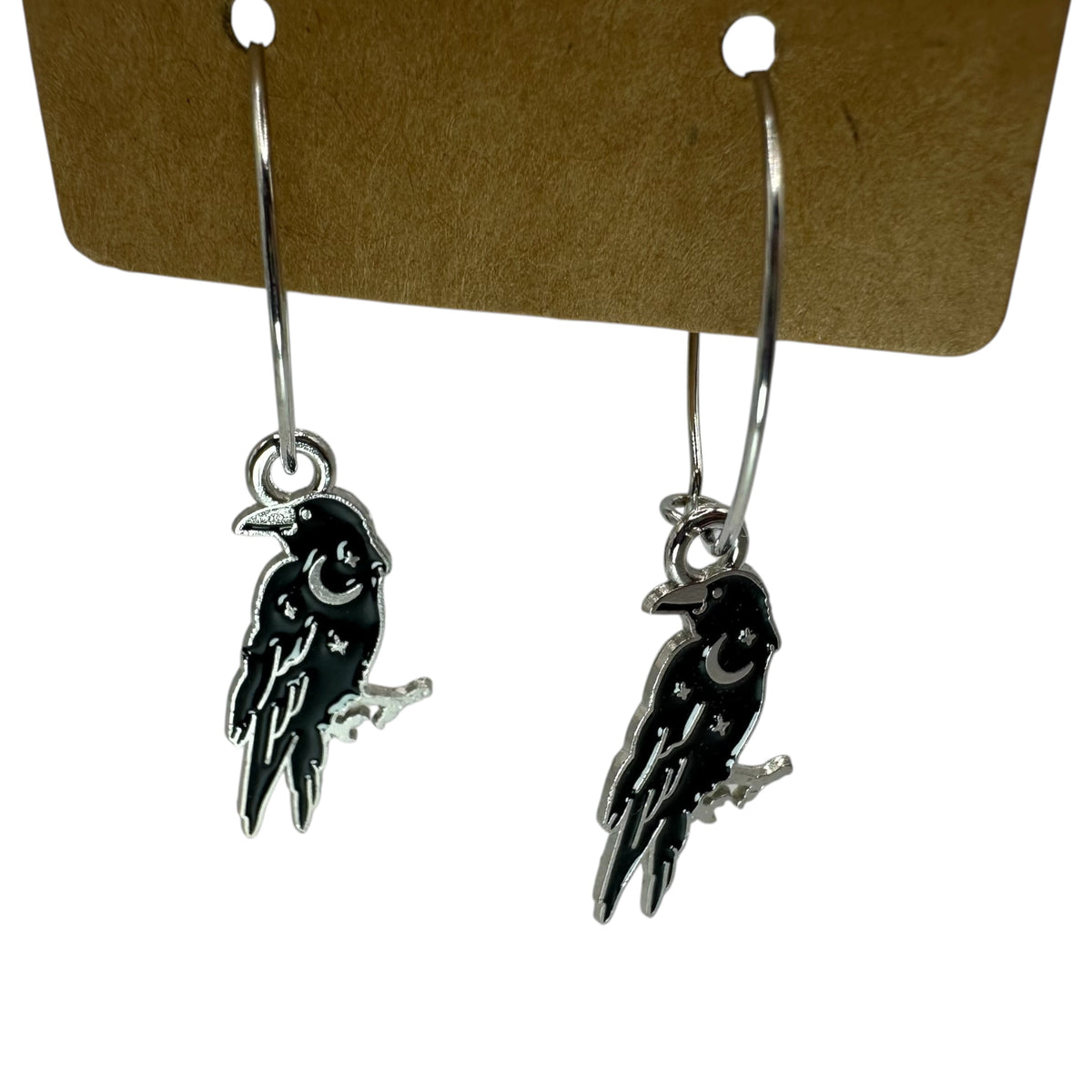 Raven Charm Earrings