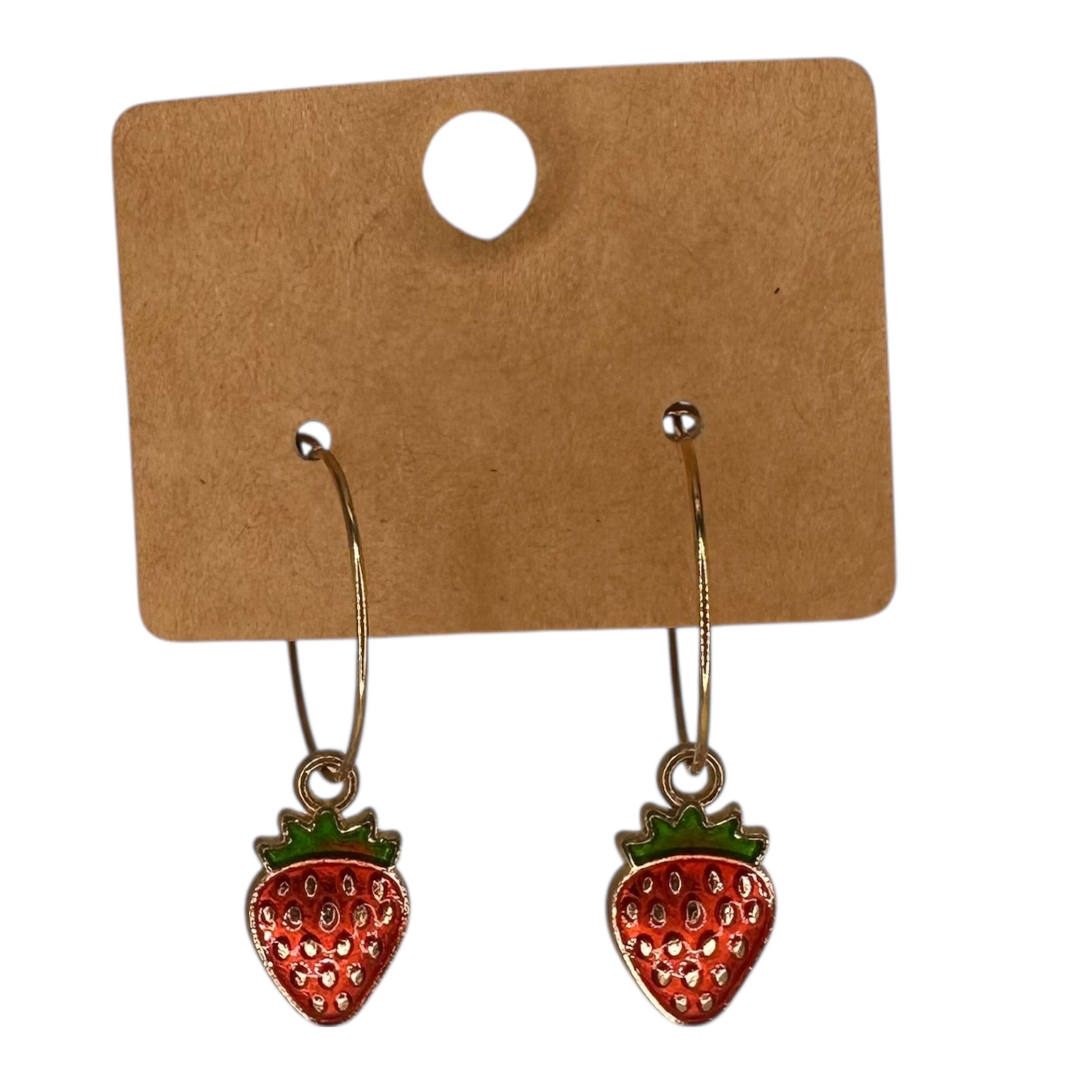 Strawberry Charm Earrings