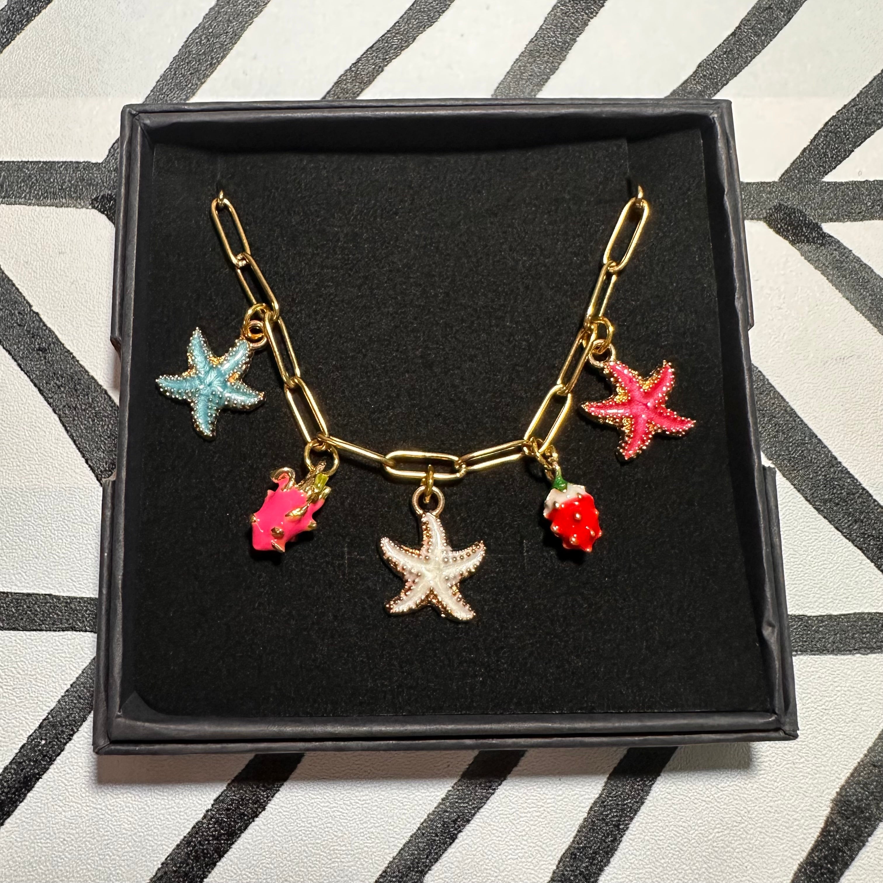 Tropical Splash Multi-Charm Necklace
