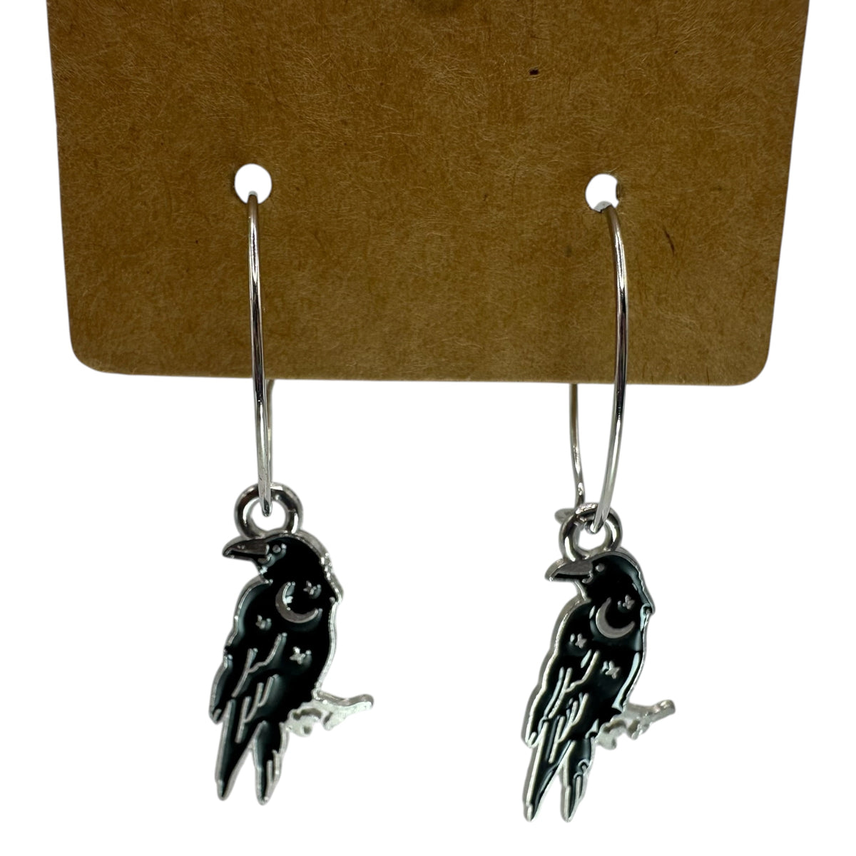 Raven Charm Earrings