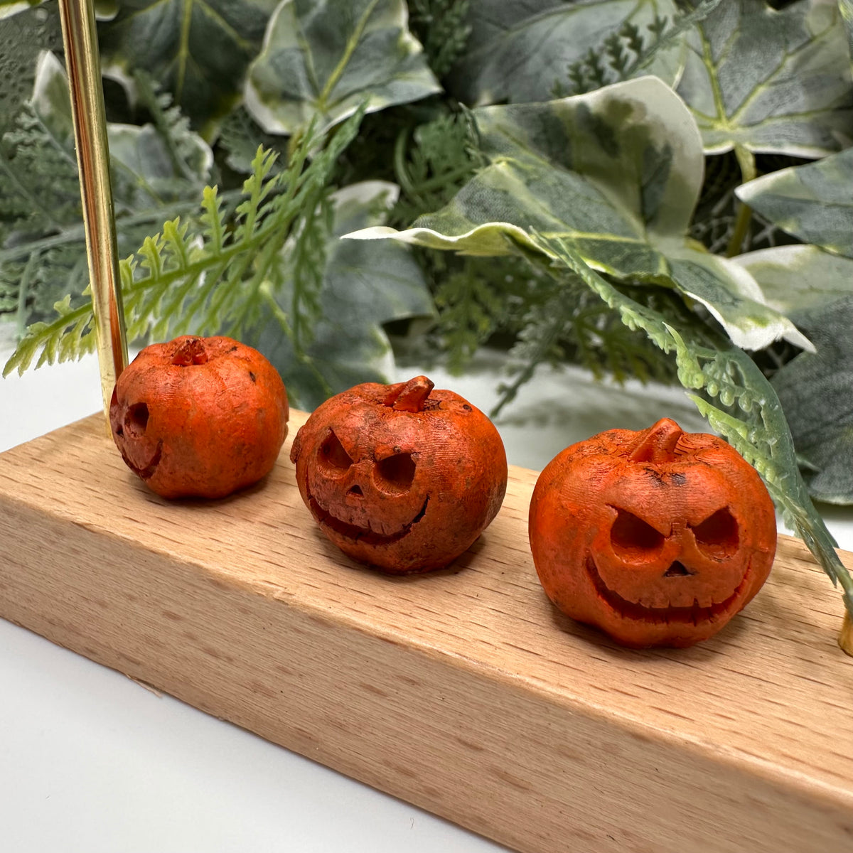 Mini orange pumpkin Halloween decoration — Rebel Aura handmade jewellery