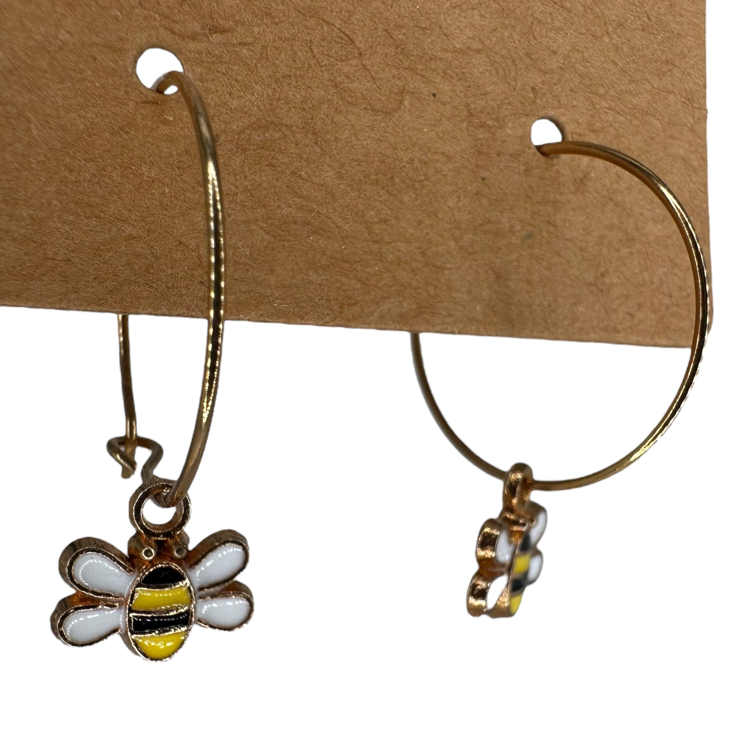 Bumble Bee Charm Earrings