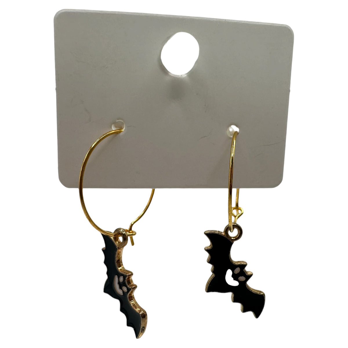 Eerie Bat Charm Earrings