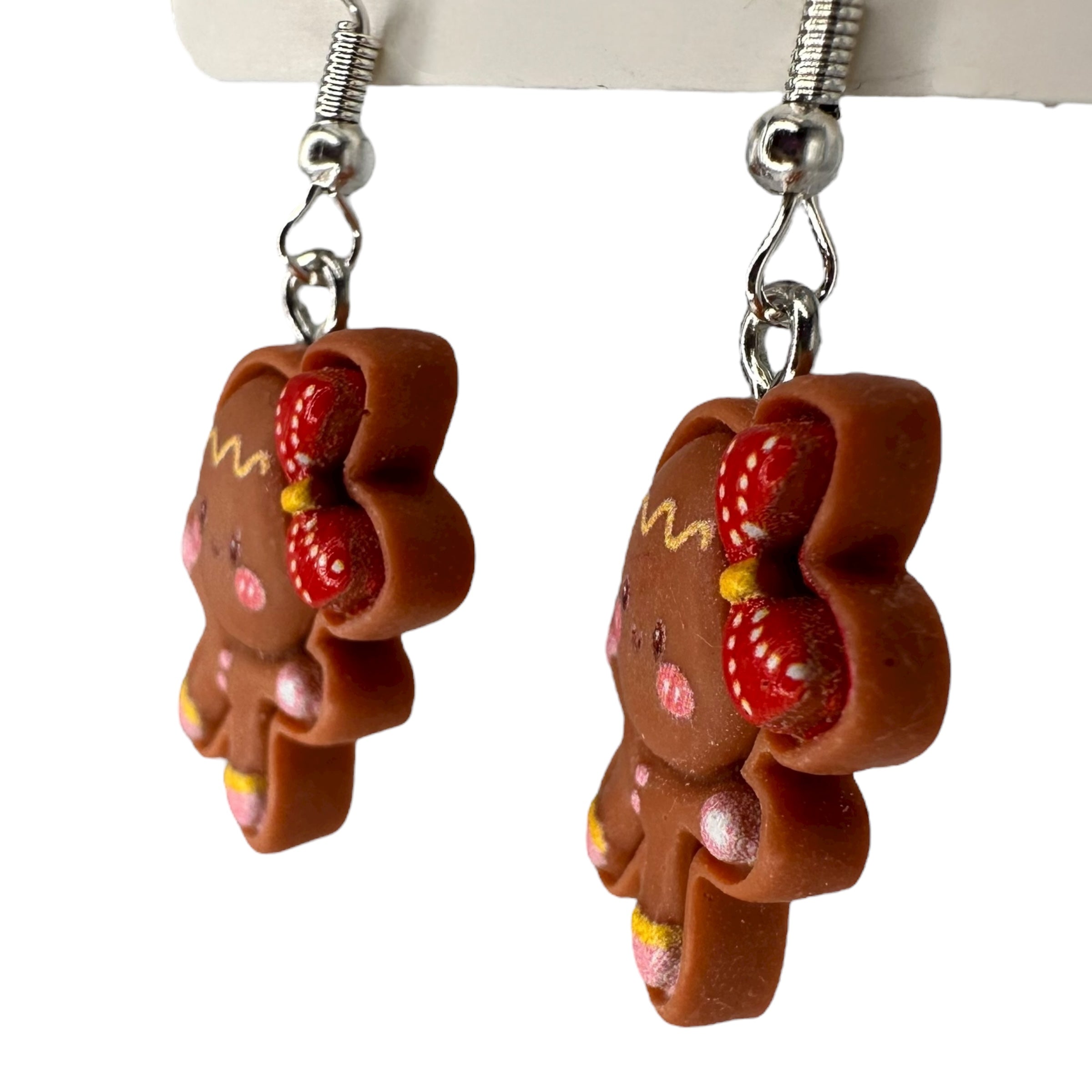 Gingerbread Girl Charm Earrings