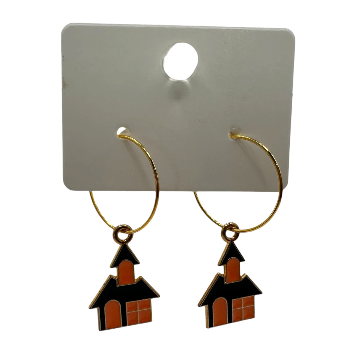 Little Haunted House Charm Earrings