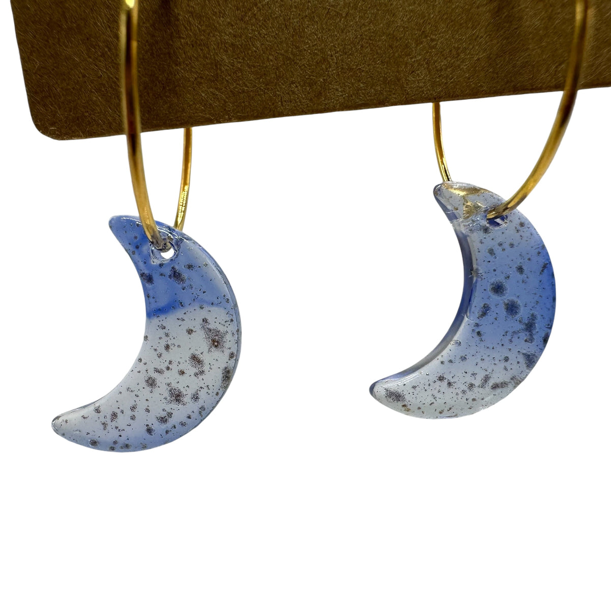 Midnight Moon Charm Earrings