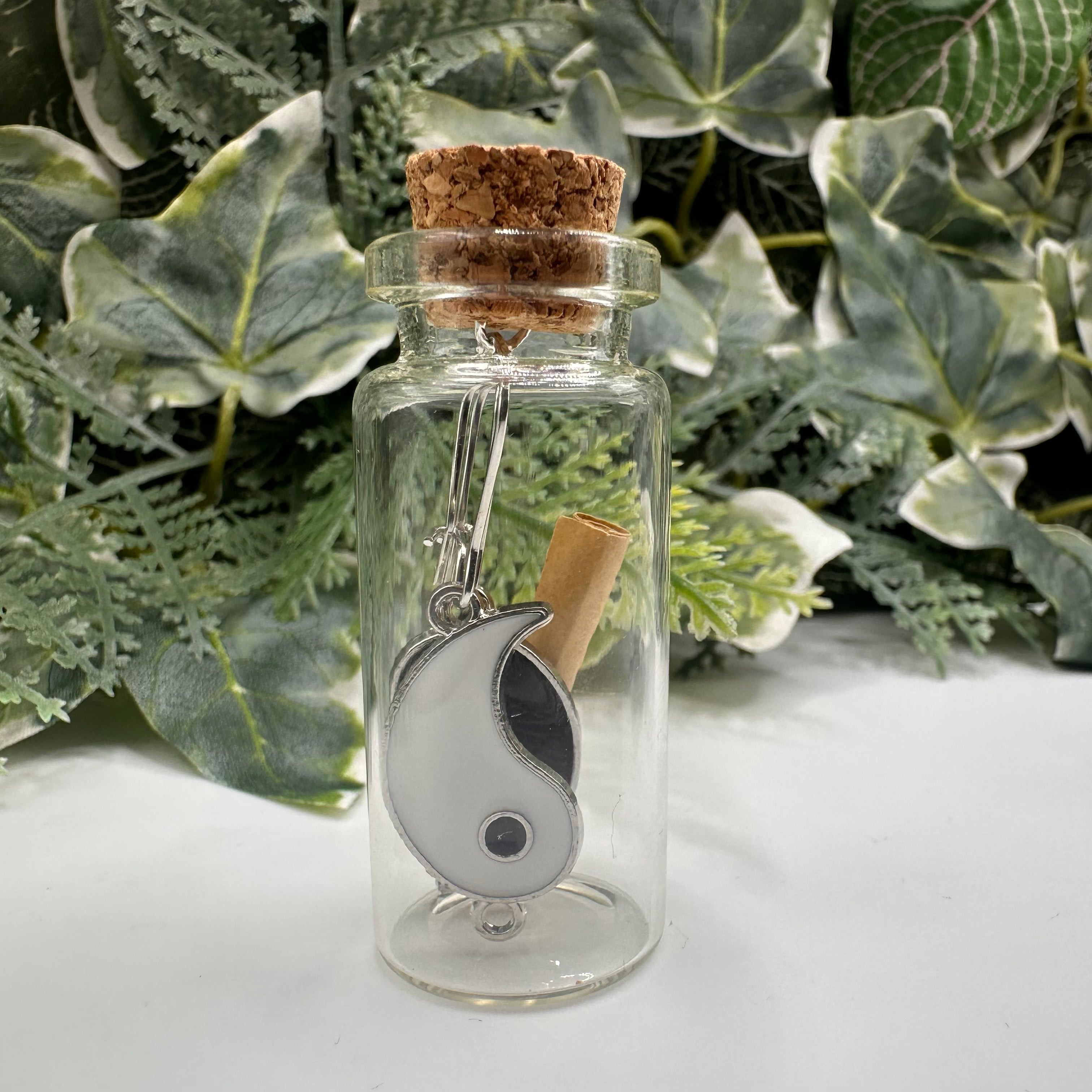 Yin Yang Bottled Charm Earrings