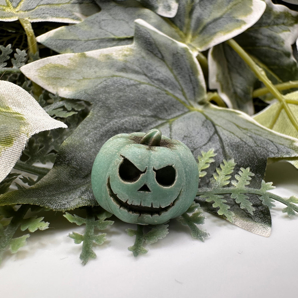 Mini green pumpkin Halloween decoration — Rebel Aura handmade jewellery