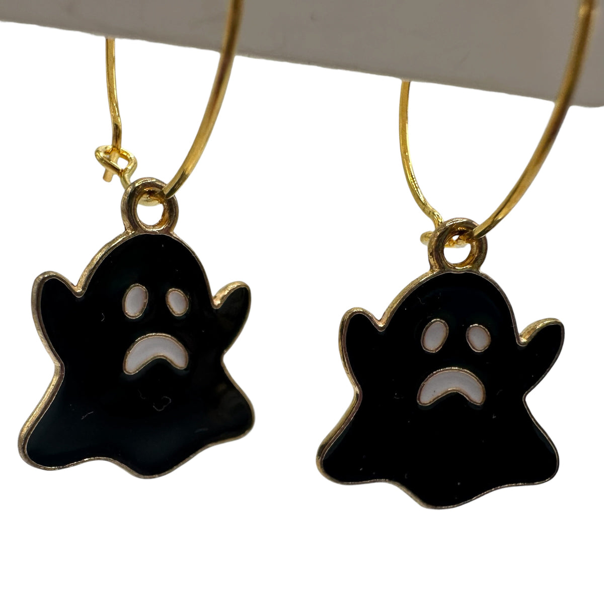 Wobbly Ghost Charm Earrings