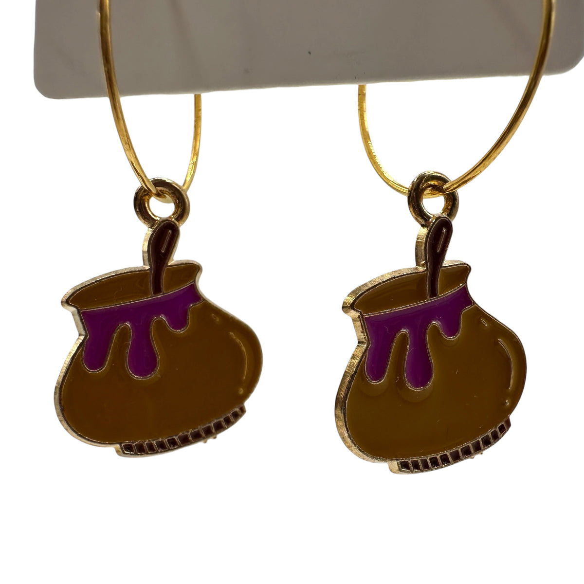 Dripping Cauldron Charm Earrings