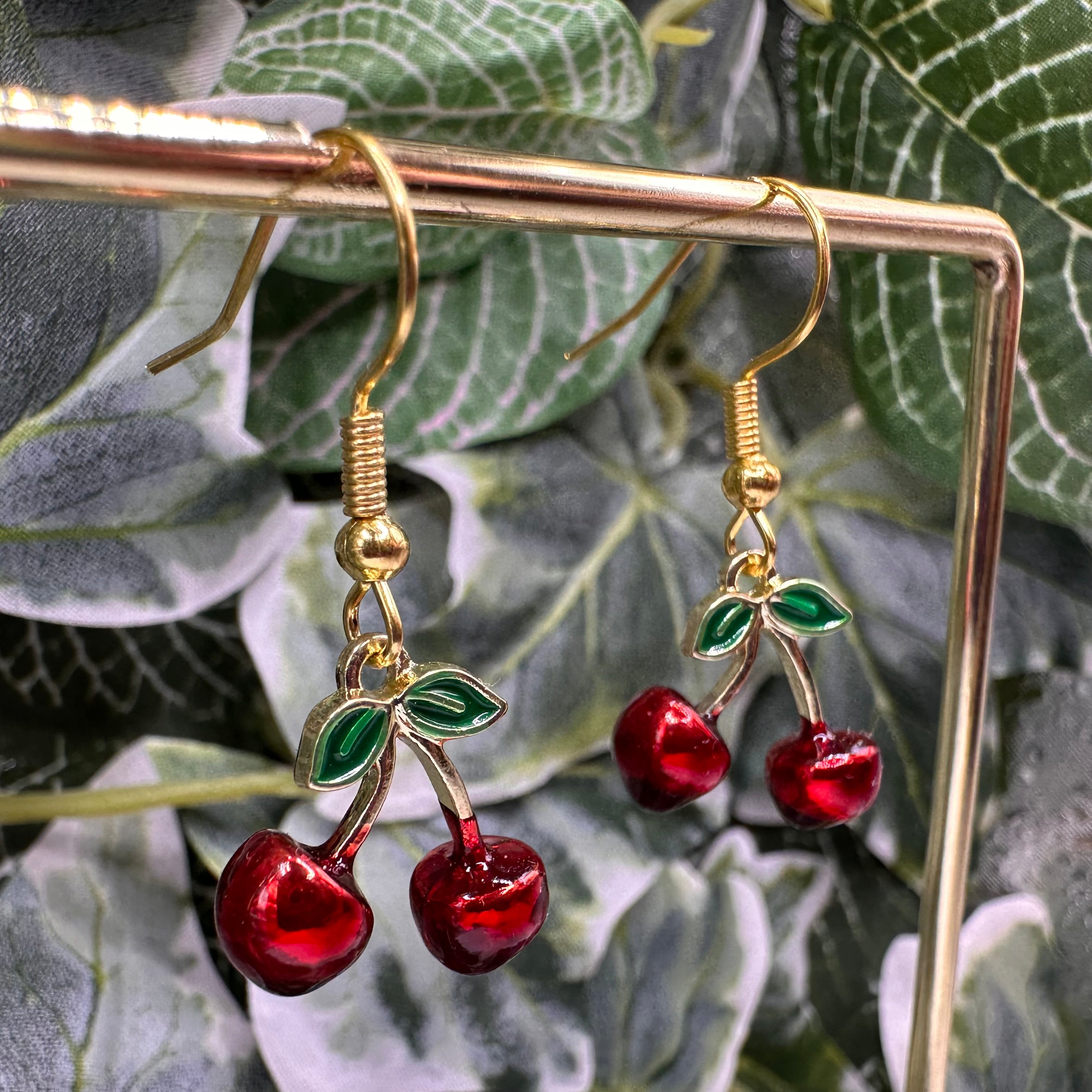 Cherry Charm Earrings
