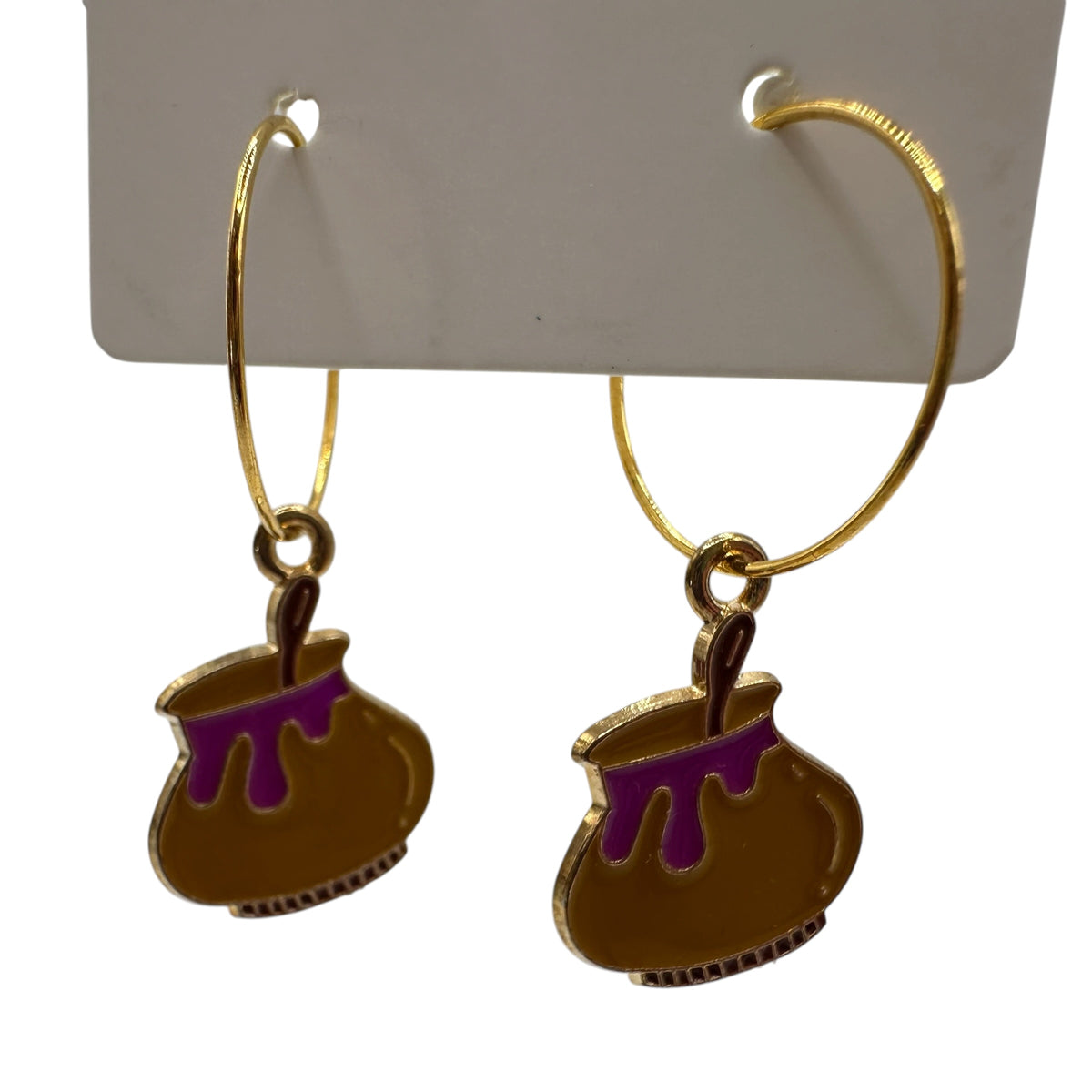 Dripping Cauldron Charm Earrings