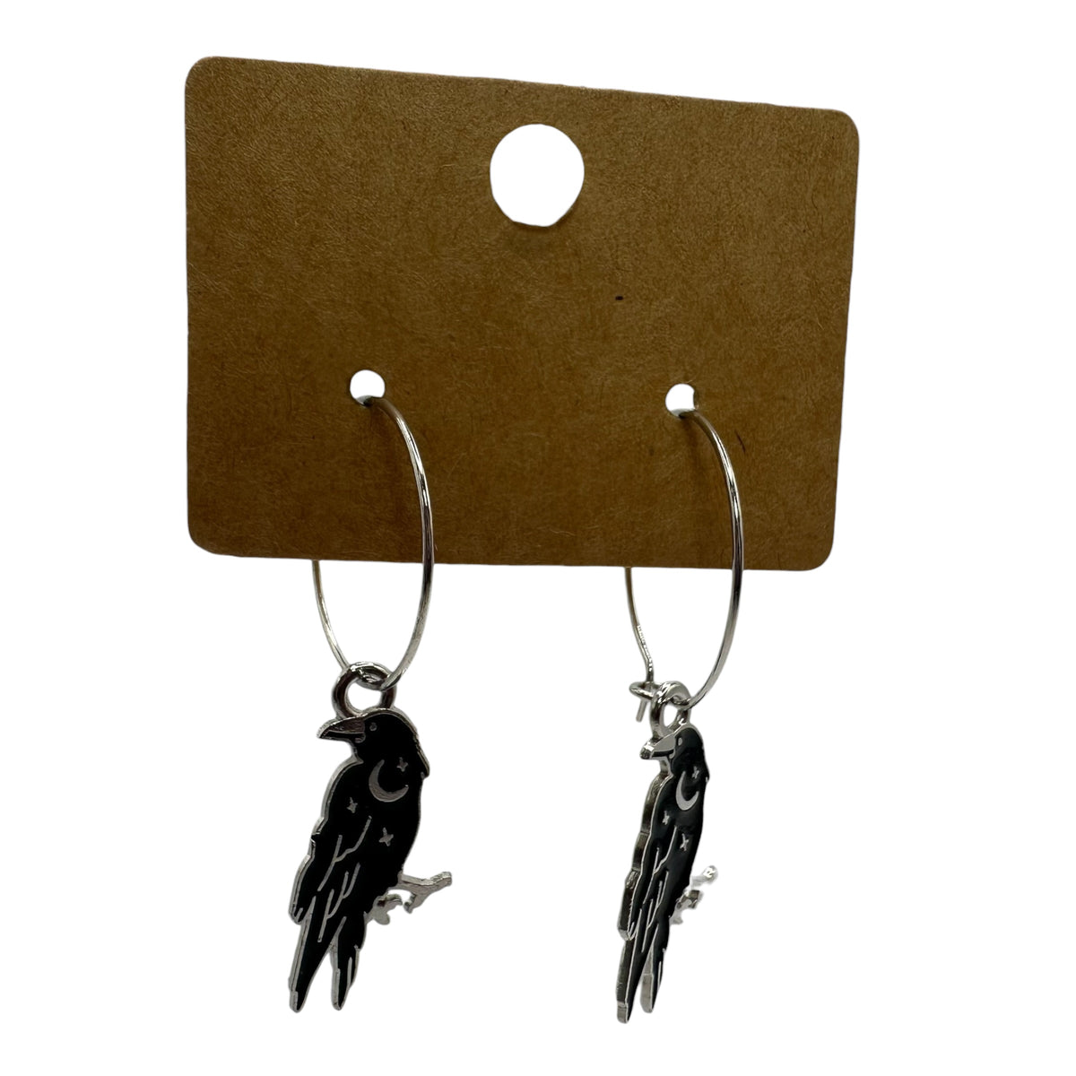 Raven Charm Earrings