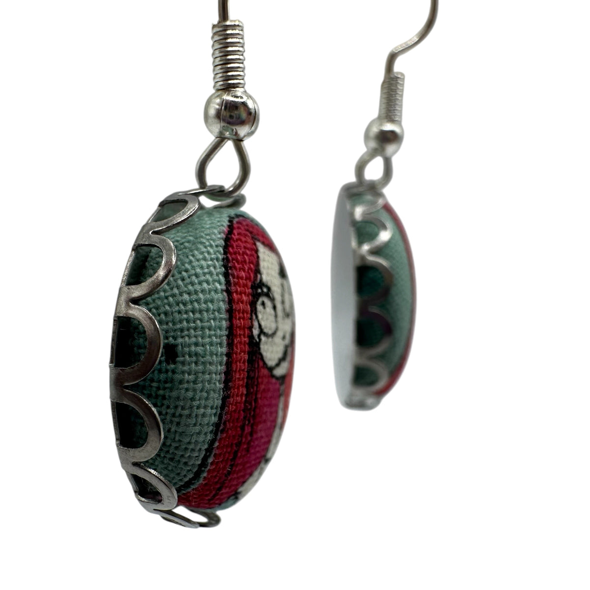 Nightmare Before Christmas drop earrings, Jack and Sally gift for fans